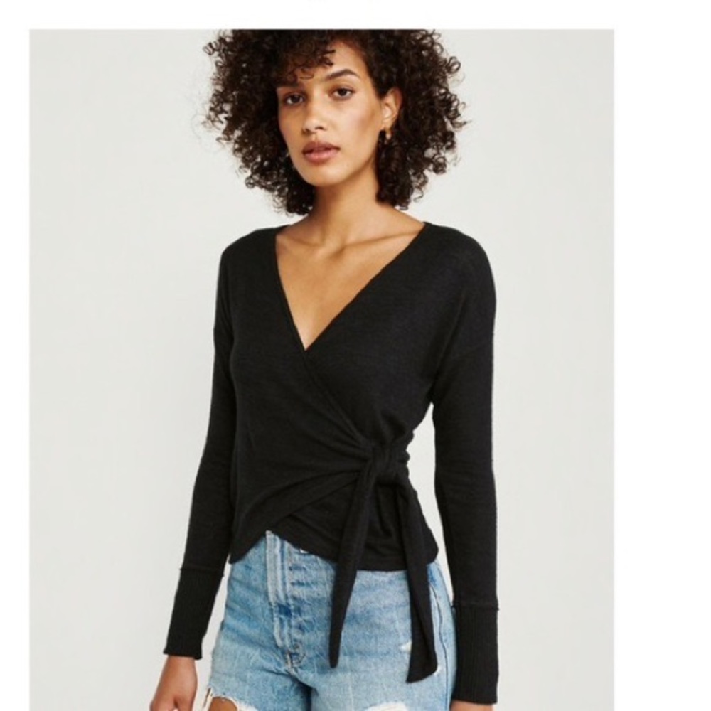 Black Wrap Top
